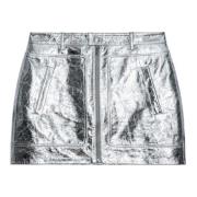 Metalen Leren Jas Zadig & Voltaire , Gray , Dames