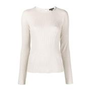 Rib Lange Mouw Beige T-Shirt Rag & Bone , Beige , Dames