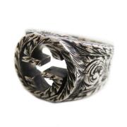 Pre-owned Metal rings Gucci Vintage , Gray , Dames