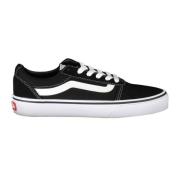 Sportieve Damesschoenen Zwart Veters Vans , Black , Dames