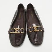 Pre-owned Fabric flats Louis Vuitton Vintage , Brown , Dames