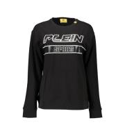 Logo Sweatshirt met Lange Mouwen Plein Sport , Black , Heren