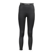 Zwarte legging met contrastdetails en print Calvin Klein , Black , Dam...