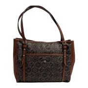 Dagelijkse Dubbele Handvat PVC Tas Gattinoni , Brown , Dames