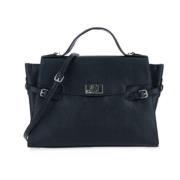 Grote Top Handvat Tas Sally Ermanno Scervino , Black , Dames