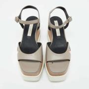 Pre-owned Leather sandals Stella McCartney Pre-owned , Gray , Dames