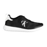 Sportieve Zwarte Sneakers met Contrastdetails Calvin Klein , Black , H...