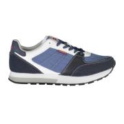 Blauwe sportieve vetersneakers met contrastdetails Carrera , Blue , He...