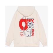 Stijlvol Sweatshirt voor een Moderne Look Obey , Beige , Heren