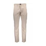 Beige Katoenen Jeans Broek Gant , Beige , Heren