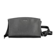 Zwarte dames schoudertas met rits Calvin Klein , Black , Dames