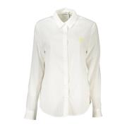 Wit overhemd met lange mouwen Italiaanse kraag Desigual , White , Dame...