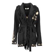 Zwarte Cardigan met Lange Mouwen Blugirl , Black , Dames