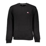 Zwarte Sweatshirt met Lange Mouwen en Logo Tommy Hilfiger , Black , He...