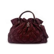 Geëmbosseerde Octavia Grote Tote Tas Ermanno Scervino , Red , Dames