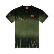 Biologisch Katoen Tie-Dye T-shirt Diesel , Green , Heren