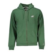 Groene hoodie met rits Tommy Hilfiger , Green , Heren