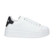 Witte Sneaker met Zwarte Rubberen Achterkant Gaëlle Paris , White , Da...