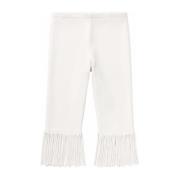 Witte Gebreide Franje Fietsbroek Proenza Schouler , White , Dames