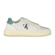 Sportieve witte sneakers met printdetails Calvin Klein , White , Heren