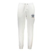 Sportieve witte herenbroek met elastiek La Martina , White , Heren