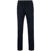 Blauwe Seersucker Sportbroek Tommy Hilfiger , Blue , Heren