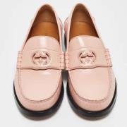 Pre-owned Leather flats Gucci Vintage , Pink , Dames