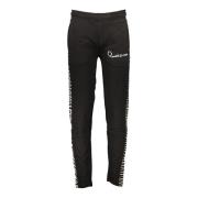 Heren Zwarte Sportieve Broek met Elastische Taille Cavalli Class , Bla...