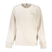 Beige Sweatshirt met Logo Tommy Hilfiger , Beige , Dames