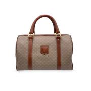 Pre-owned Leather handbags Celine Vintage , Beige , Dames