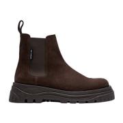 Suede Chelsea Boot Verhoogde Profielzool Axel Arigato , Brown , Heren