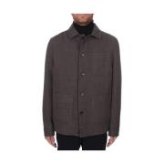 Bruine Overshirt met Knoopsluiting Circolo 1901 , Brown , Heren