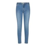 Denim Jeans met Ritsdetails Medium Blauw Sofie Schnoor , Blue , Dames