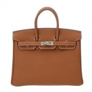 Pre-owned Leather handbags Hermès Vintage , Brown , Dames