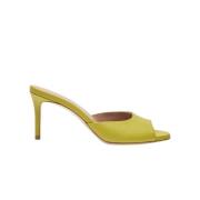 Elegant Lime Slip-On Mules Scarosso , Green , Dames