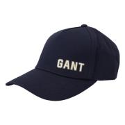 Stijlvolle Blauwe Katoenen Baseballpet Gant , Blue , Heren