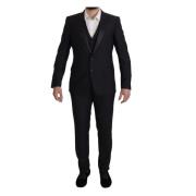 Single Breasted Suits Dolce & Gabbana , Black , Heren