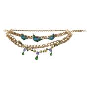 Kristal en Messing Statement Ketting Dolce & Gabbana , Multicolor , Da...