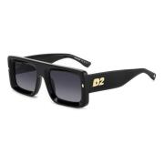 Stijlvolle Zonnebril Zwart 807/9O Dsquared2 , Black , Unisex