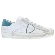 Lage Sneakers Wit Zilver Mix Philippe Model , White , Dames