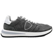 Lage Top Antraciet Sneakers Philippe Model , Gray , Heren