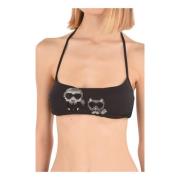 Choupette Bikini Top Karl Lagerfeld , Black , Dames