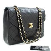 Pre-owned Leather chanel-bags Chanel Vintage , Black , Dames