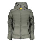 Donsjack met capuchon en zakken Parajumpers , Green , Heren