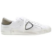 Militaire Geborduurde Sneakers Philippe Model , White , Heren