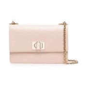 Logo Crossbody Tas Furla , Pink , Dames