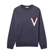 Stijlvolle Gebreide Top Valentino , Blue , Heren