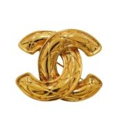 Pre-owned Metal chanel-jewelry Chanel Vintage , Yellow , Dames