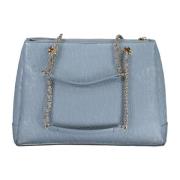 Blauwe Schoudertas met Kettingriem Valentino by Mario Valentino , Blue...