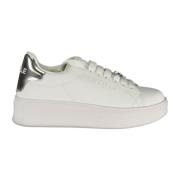 Sportieve witte vetersneakers met logodetails Gaëlle Paris , White , D...